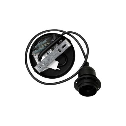 Duolla - Κρεμαστό φωτιστικό οροφής RIO SHINY 1xE27/15W/230V διάμετρος 45 cm μαύρο/χαλκός