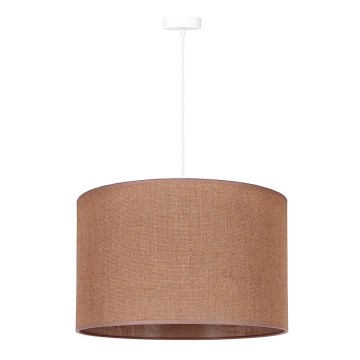 Duolla - Κρεμαστό φωτιστικό οροφής ROLLER 1xE27/15W/230V διάμετρος 40 cm καφέ