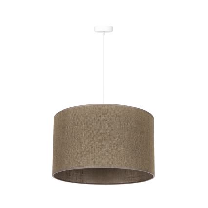 Duolla - Κρεμαστό φωτιστικό οροφής ROLLER 1xE27/15W/230V διάμετρος 40 cm καφέ