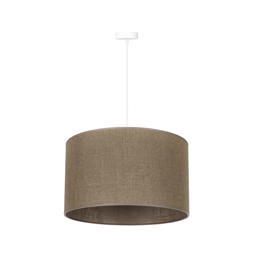 Duolla - Κρεμαστό φωτιστικό οροφής ROLLER 1xE27/15W/230V διάμετρος 40 cm καφέ