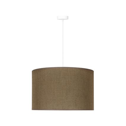 Duolla - Κρεμαστό φωτιστικό οροφής ROLLER 1xE27/15W/230V διάμετρος 40 cm καφέ