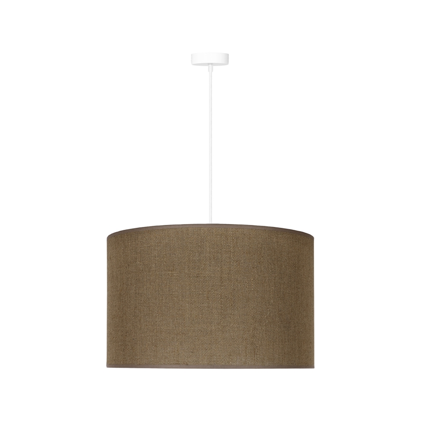 Duolla - Κρεμαστό φωτιστικό οροφής ROLLER 1xE27/15W/230V διάμετρος 40 cm καφέ
