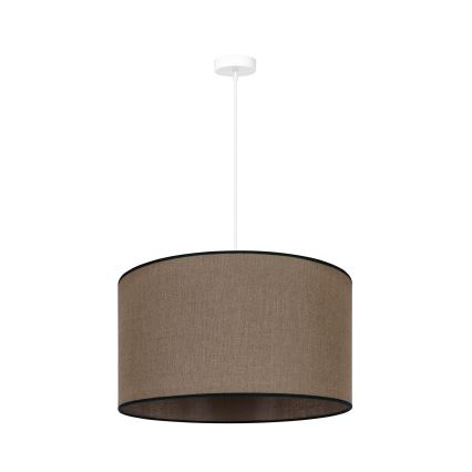 Duolla - Κρεμαστό φωτιστικό οροφής ROLLER 1xE27/15W/230V διάμετρος 40 cm καφέ/μαύρο