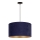 Duolla - Κρεμαστό φωτιστικό οροφής ROLLER 1xE27/15W/230V διάμετρος 40 cm μπλε/χρυσό