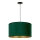 Duolla - Κρεμαστό φωτιστικό οροφής ROLLER 1xE27/15W/230V διάμετρος 40 cm σκούρο πράσινο/χρυσό