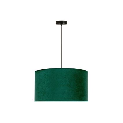 Duolla - Κρεμαστό φωτιστικό οροφής ROLLER 1xE27/15W/230V διάμετρος 40 cm σκούρο πράσινο/χρυσό