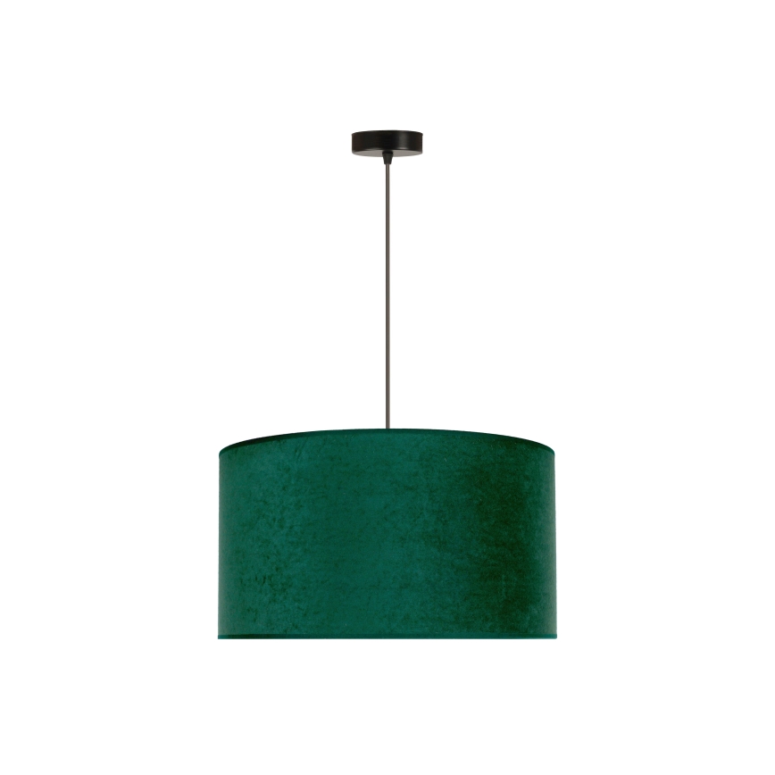 Duolla - Κρεμαστό φωτιστικό οροφής ROLLER 1xE27/15W/230V διάμετρος 40 cm σκούρο πράσινο/χρυσό