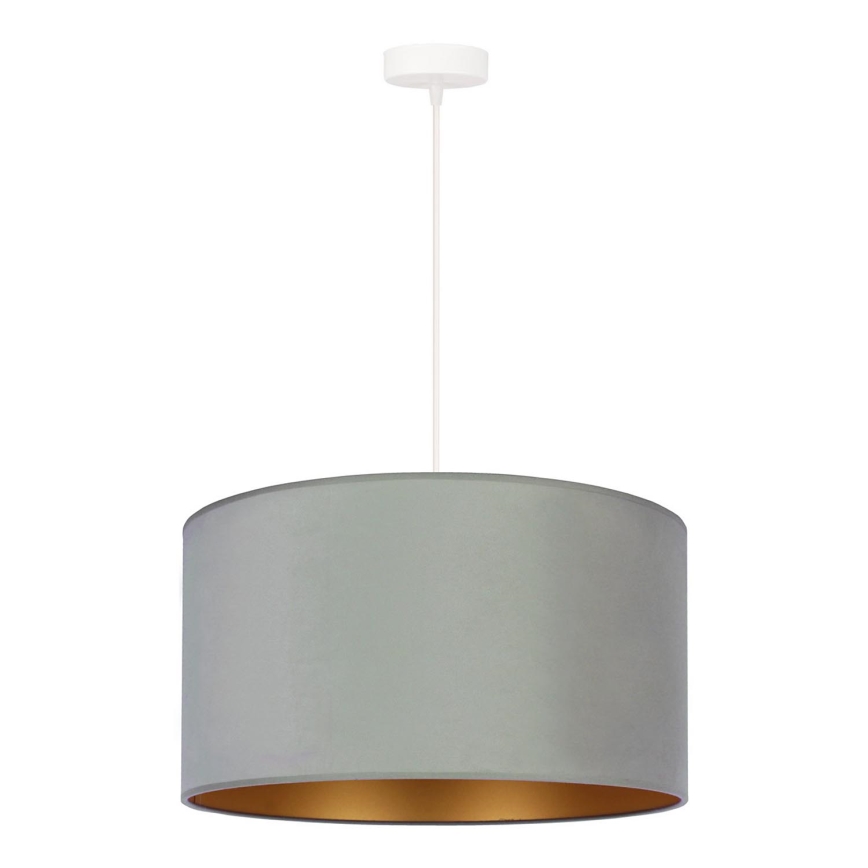 Duolla - Κρεμαστό φωτιστικό οροφής ROLLER 1xE27/15W/230V φωστικό διάμετρος 40 cm πράσινο/χρυσό