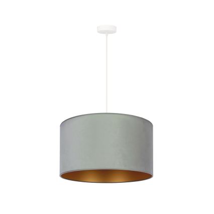 Duolla - Κρεμαστό φωτιστικό οροφής ROLLER 1xE27/15W/230V φωστικό διάμετρος 40 cm πράσινο/χρυσό