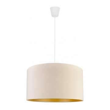 Duolla - Κρεμαστό φωτιστικό οροφής ROLLER 1xE27/40W/230V διάμετρος 40 cm κρεμ