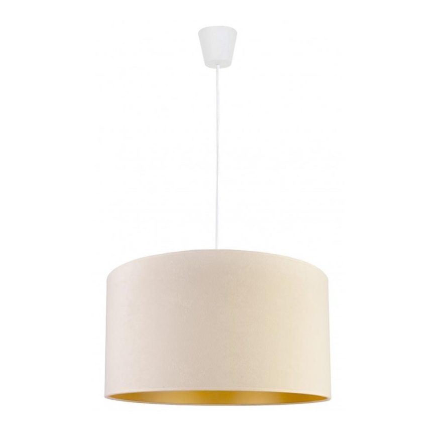 Duolla - Κρεμαστό φωτιστικό οροφής ROLLER 1xE27/40W/230V διάμετρος 40 cm κρεμ
