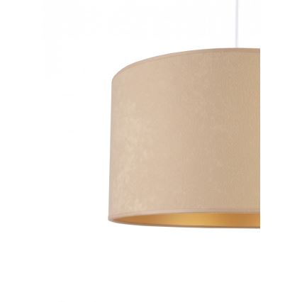 Duolla - Κρεμαστό φωτιστικό οροφής ROLLER 1xE27/40W/230V διάμετρος 40 cm μπεζ