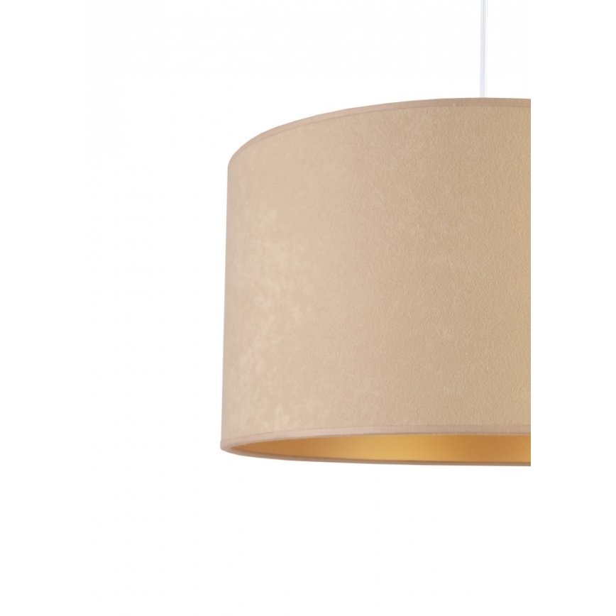 Duolla - Κρεμαστό φωτιστικό οροφής ROLLER 1xE27/40W/230V διάμετρος 40 cm μπεζ