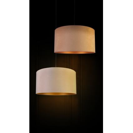 Duolla - Κρεμαστό φωτιστικό οροφής ROLLER 1xE27/40W/230V διάμετρος 40 cm μπεζ