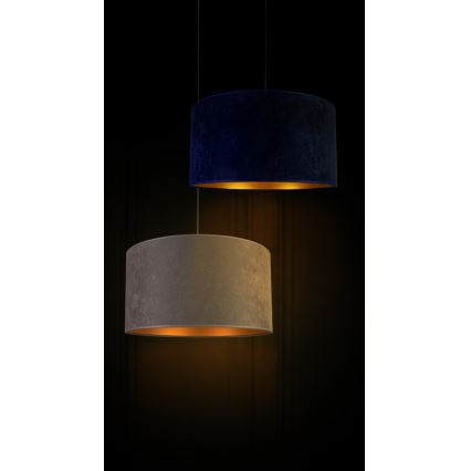 Duolla - Κρεμαστό φωτιστικό οροφής ROLLER 1xE27/40W/230V διάμετρος 40 cm μπλε