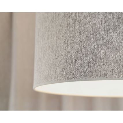 Duolla - Κρεμαστό φωτιστικό οροφής ROLLER ECO RECYCLING 1xE27/15W/230V διάμετρος 45 cm γκρι