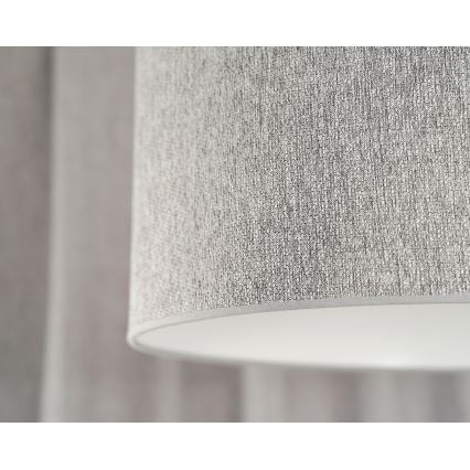 Duolla - Κρεμαστό φωτιστικό οροφής ROLLER ECO RECYCLING 1xE27/15W/230V διάμετρος 45 cm γκρι