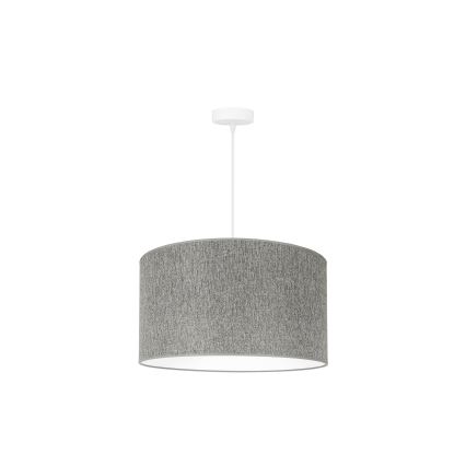 Duolla - Κρεμαστό φωτιστικό οροφής ROLLER ECO RECYCLING 1xE27/15W/230V διάμετρος 45 cm γκρι