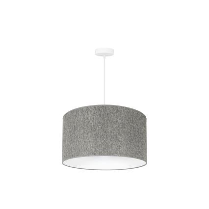 Duolla - Κρεμαστό φωτιστικό οροφής ROLLER ECO RECYCLING 1xE27/15W/230V διάμετρος 45 cm γκρι
