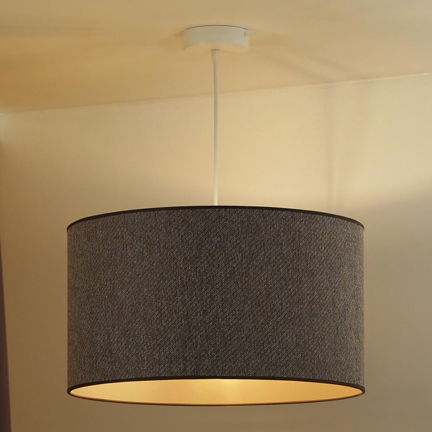 Duolla - Κρεμαστό φωτιστικό οροφής ROLLER ECO RECYCLING 1xE27/15W/230V διάμετρος 45 cm καφέ