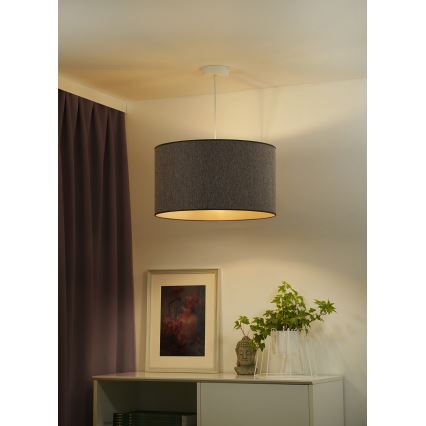 Duolla - Κρεμαστό φωτιστικό οροφής ROLLER ECO RECYCLING 1xE27/15W/230V διάμετρος 45 cm καφέ