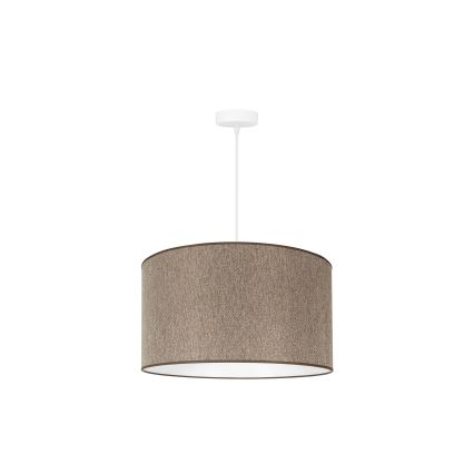Duolla - Κρεμαστό φωτιστικό οροφής ROLLER ECO RECYCLING 1xE27/15W/230V διάμετρος 45 cm καφέ