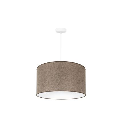 Duolla - Κρεμαστό φωτιστικό οροφής ROLLER ECO RECYCLING 1xE27/15W/230V διάμετρος 45 cm καφέ
