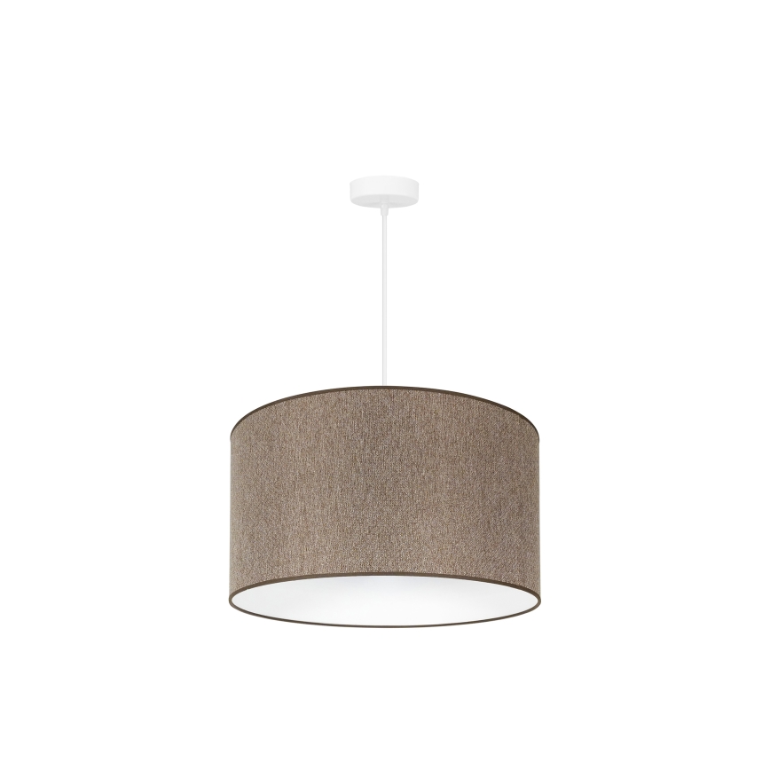 Duolla - Κρεμαστό φωτιστικό οροφής ROLLER ECO RECYCLING 1xE27/15W/230V διάμετρος 45 cm καφέ