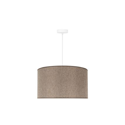 Duolla - Κρεμαστό φωτιστικό οροφής ROLLER ECO RECYCLING 1xE27/15W/230V διάμετρος 45 cm καφέ