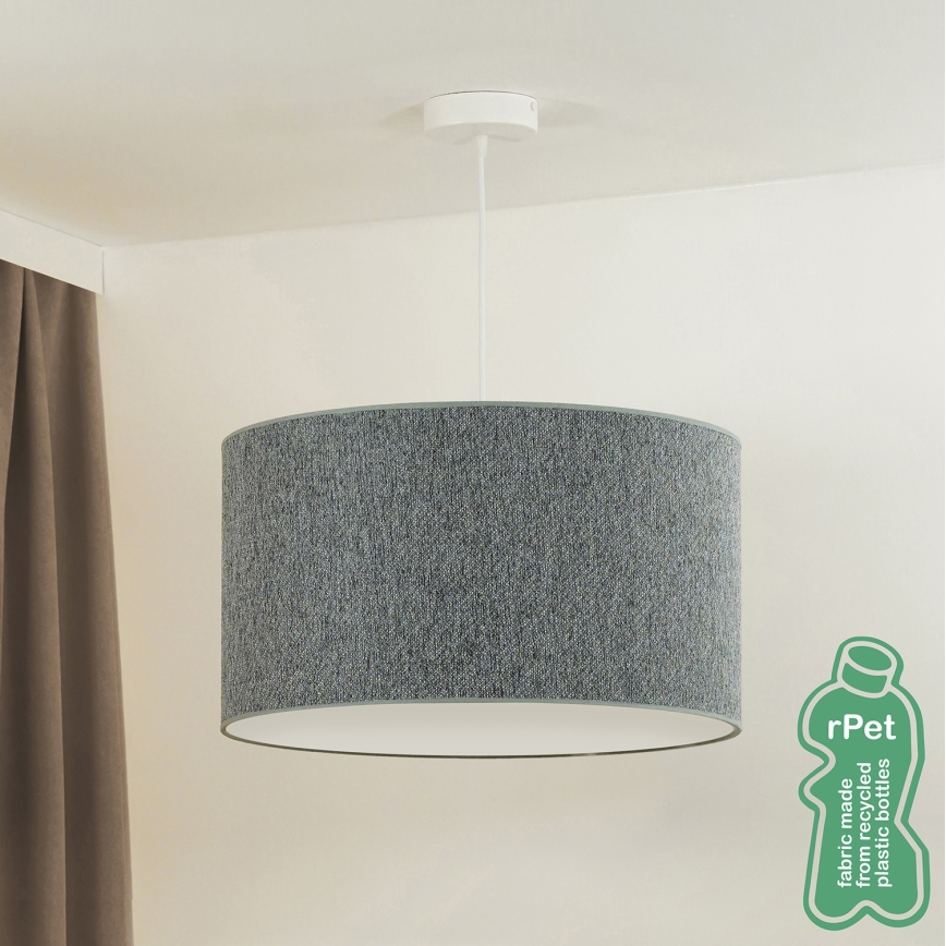 Duolla - Κρεμαστό φωτιστικό οροφής ROLLER ECO RECYCLING 1xE27/15W/230V διάμετρος 45 cm πράσινο