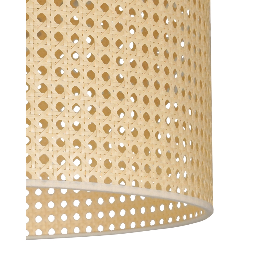 Duolla - Κρεμαστό φωτιστικό οροφής ROLLER RATTAN 1xE27/15W/230V διάμετρος 45 cm μπεζ