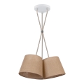 Duolla - Κρεμαστό φωτιστικό οροφής ROSSA 3xE27/15W/230V διάμετρος 45 cm καφέ