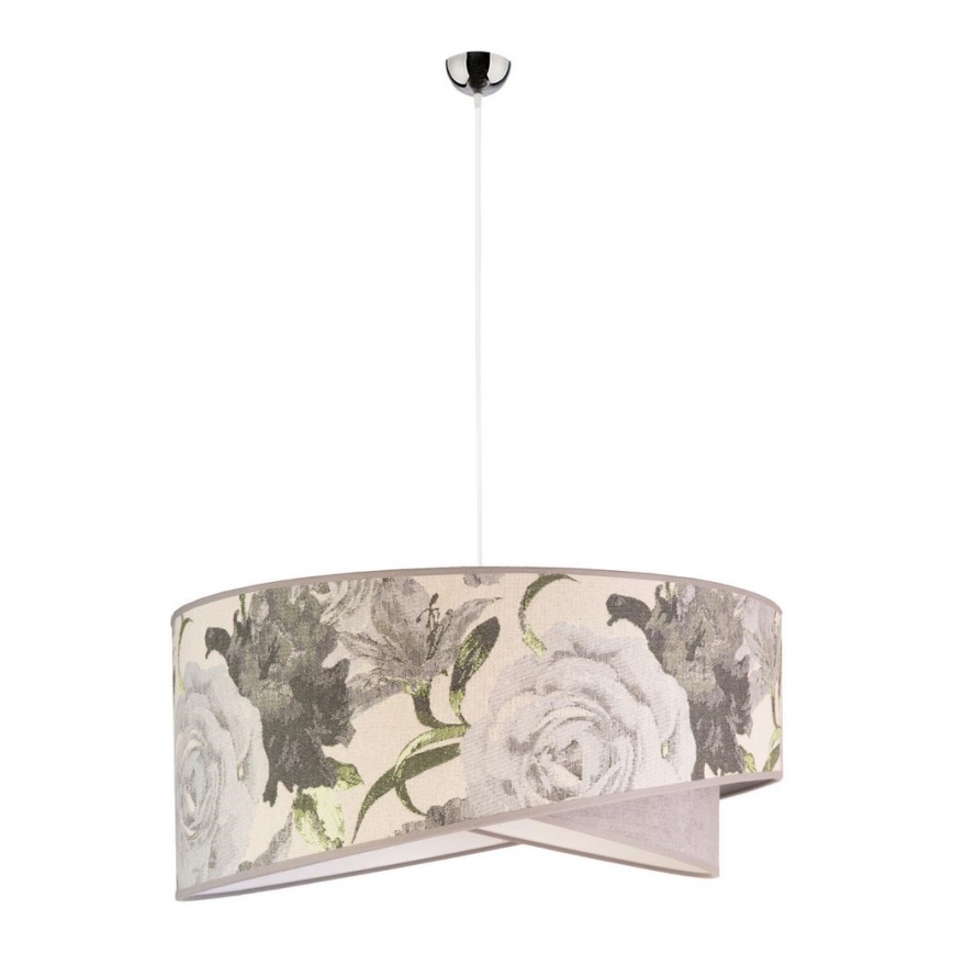 Duolla - Κρεμαστό φωτιστικό οροφής ROYAL 1xE27/40W/230V διάμετρος 50 cm γκρι