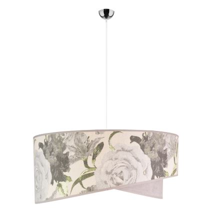 Duolla - Κρεμαστό φωτιστικό οροφής ROYAL 1xE27/40W/230V διάμετρος 50 cm γκρι