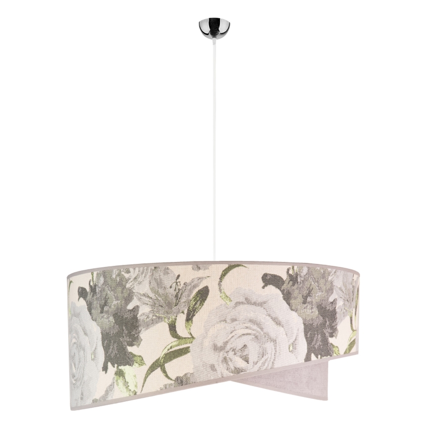 Duolla - Κρεμαστό φωτιστικό οροφής ROYAL 1xE27/40W/230V διάμετρος 50 cm γκρι