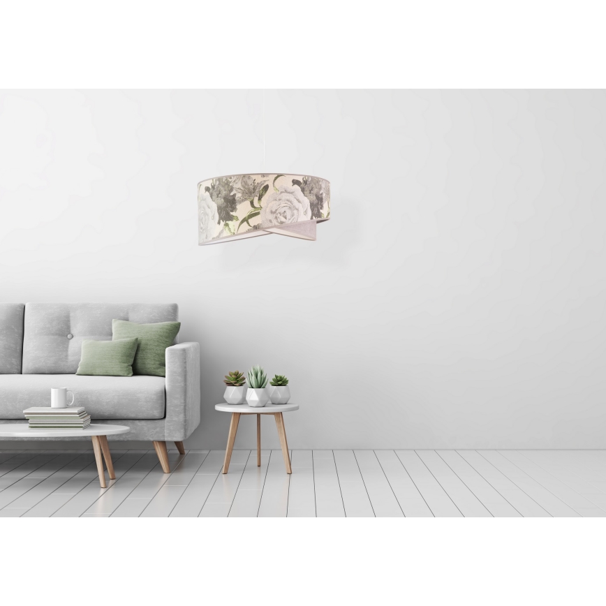 Duolla - Κρεμαστό φωτιστικό οροφής ROYAL 1xE27/40W/230V διάμετρος 50 cm γκρι