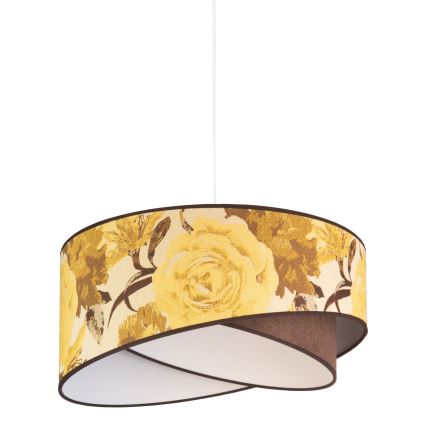 Duolla - Κρεμαστό φωτιστικό οροφής ROYAL 1xE27/40W/230V διάμετρος 50 cm κίτρινο