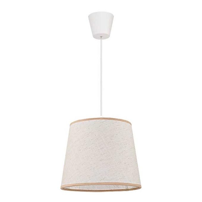Duolla - Κρεμαστό φωτιστικό οροφής SOLO 1xE27/40W/230V διάμετρος 24 cm ανοιχτό μπεζ