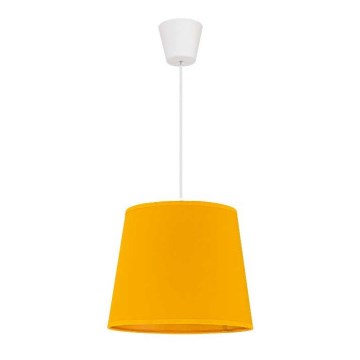 Duolla - Κρεμαστό φωτιστικό οροφής SOLO 1xE27/40W/230V διάμετρος 24 cm κίτρινο