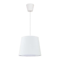 Duolla - Κρεμαστό φωτιστικό οροφής SOLO 1xE27/40W/230V διάμετρος 24 cm λευκό