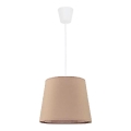Duolla - Κρεμαστό φωτιστικό οροφής SOLO 1xE27/40W/230V διάμετρος 24 cm μπεζ