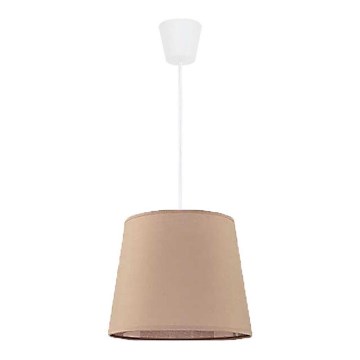 Duolla - Κρεμαστό φωτιστικό οροφής SOLO 1xE27/40W/230V διάμετρος 24 cm μπεζ