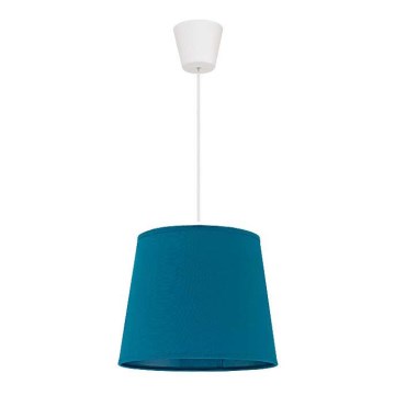 Duolla - Κρεμαστό φωτιστικό οροφής SOLO 1xE27/40W/230V διάμετρος 24 cm μπλε