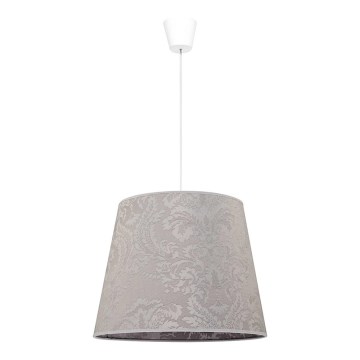 Duolla - Κρεμαστό φωτιστικό οροφής SOPRANO 1xE27/40W/230V διάμετρος 38 cm ασημί