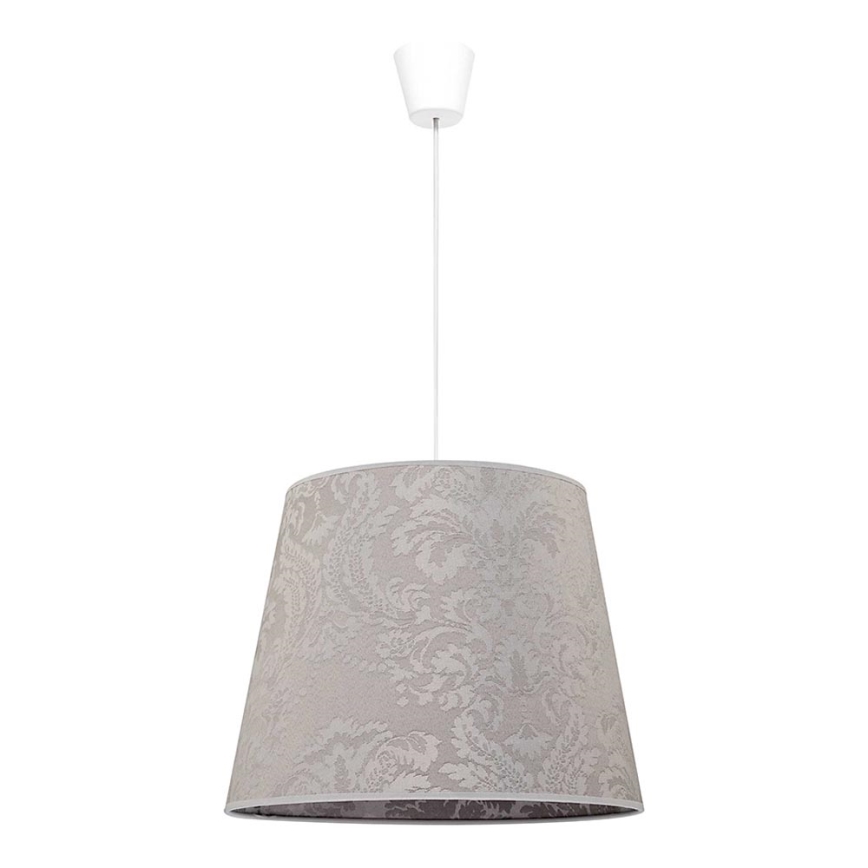 Duolla - Κρεμαστό φωτιστικό οροφής SOPRANO 1xE27/40W/230V διάμετρος 38 cm ασημί