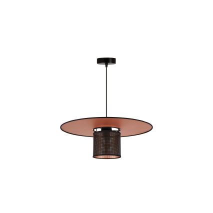 Duolla - Κρεμαστό φωτιστικό οροφής TOKYO SHINY 1xE27/15W/230V διάμετρος 50 cm μαύρο/χαλκός