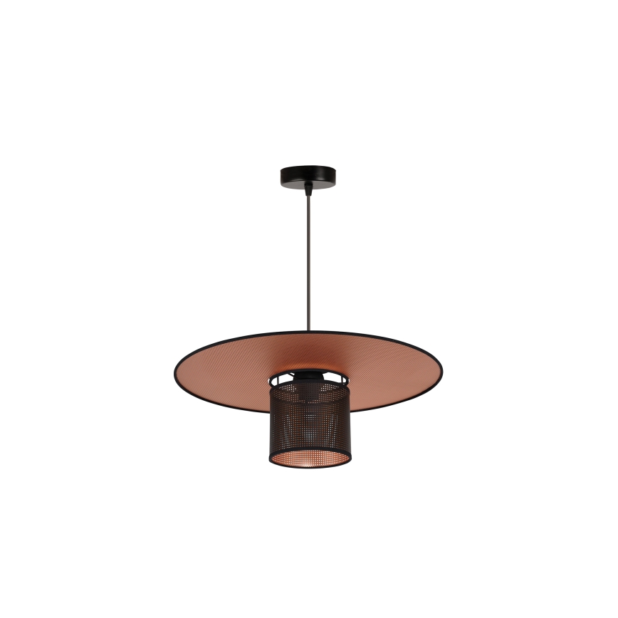 Duolla - Κρεμαστό φωτιστικό οροφής TOKYO SHINY 1xE27/15W/230V διάμετρος 50 cm μαύρο/χαλκός