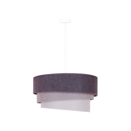 Duolla - Κρεμαστό φωτιστικό οροφής TRIO 1xE27/15W/230V διάμετρος 45 cm ανθρακί/γκρι/λευκό