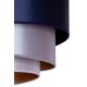 Duolla - Κρεμαστό φωτιστικό οροφής TRIO 1xE27/15W/230V διάμετρος 45 cm μπλε/ασημί/χάλκινο