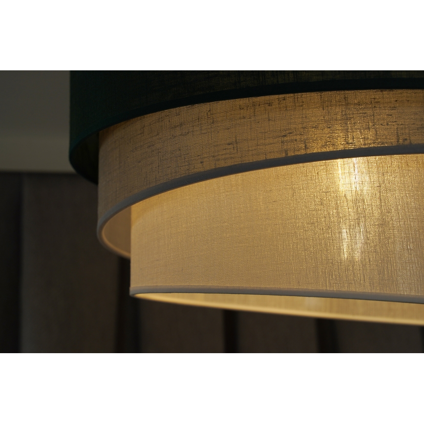 Duolla - Κρεμαστό φωτιστικό οροφής TRIO 1xE27/15W/230V διάμετρος 45 cm πράσινο/γκρι/λευκό
